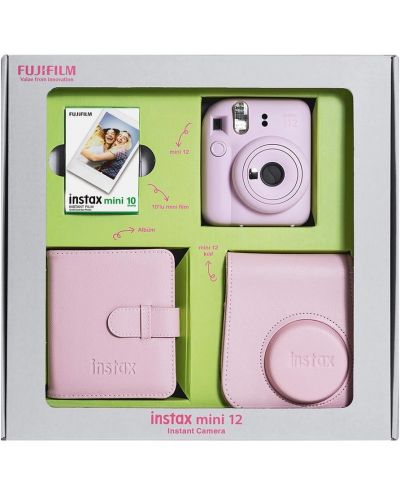 Σετ Fujifilm - instax mini 12 Bundle Box, Blossom Pink - 1