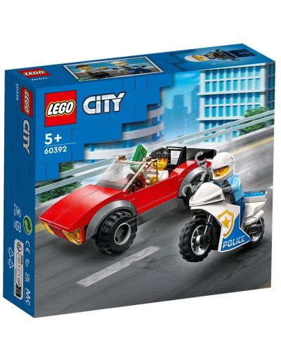 Κατασκευαστής LEGO City -Καταδίωξη με μοτοσικλέτα της αστυνομίας (60392)	 - 1