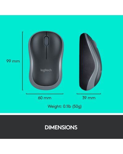 Σετ ασύρματο ποντίκι και πληκτρολόγιο Logitech- MK270, μαύρο - 9