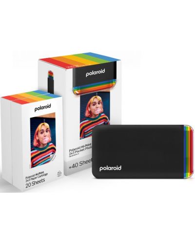  Σετ Φωτογραφικός εκτυπωτής  Polaroid - Hi Print, Gen2, Black - 1