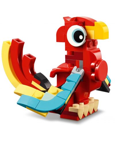 Κατασκευαστής LEGO Creator 3 σε 1 - Κόκκινος δράκος(31145) - 4