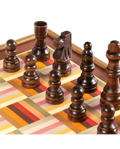 Σετ Manopoulos 4 σε 1-Σκάκι, Τάβλι, Γκρινιάρης, Φίδια και σκάλες, Πορτοκάλι - 7