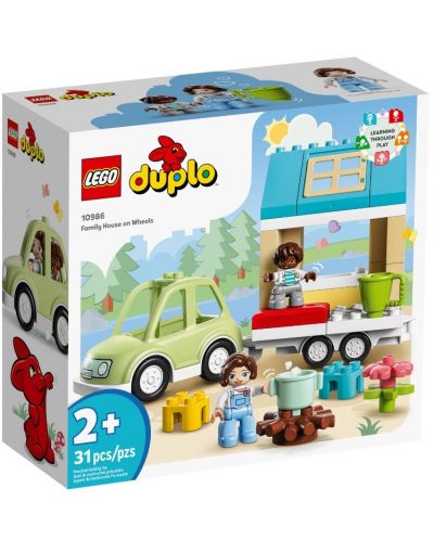 Κατασκευαστής LEGO Duplo-  σπίτι με ρόδες (10986) - 1