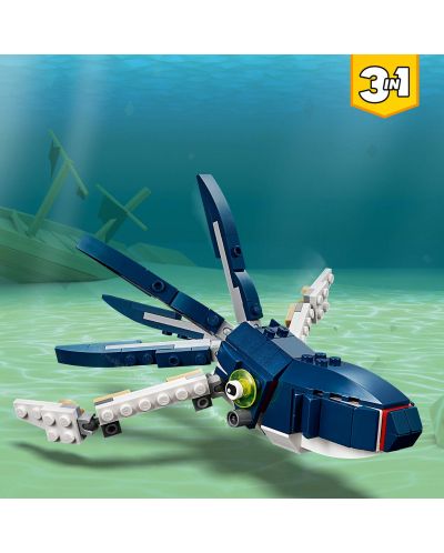Κατασκευαστής Lego Creator 3 σε 1 - Πλάσματα από τα βάθη της θάλασσας (31088) - 4