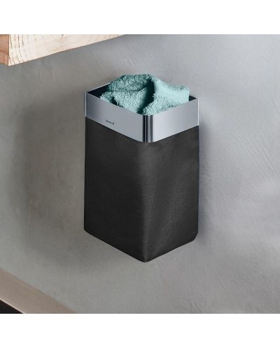 Καλάθι για πετσέτες Blomus - Nexio, 15 x 16 x 25,5 cm, ανθρακί/γυαλισμένο - 3