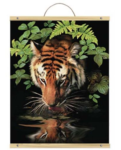 Σετ ζωγραφικής με ακρυλικά χρώματα  Royal - Τίγρης, 31 х 41 cm - 1