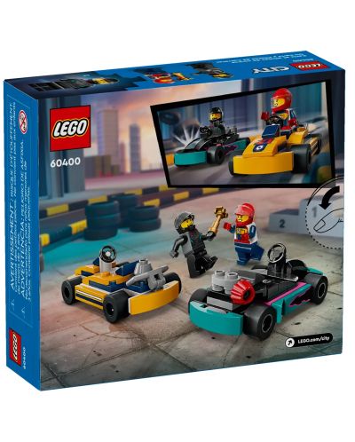 Κατασκευαστής LEGO City Great Vehicles -Καρτ αυτοκίνητα και αγωνιστές(60400) - 2