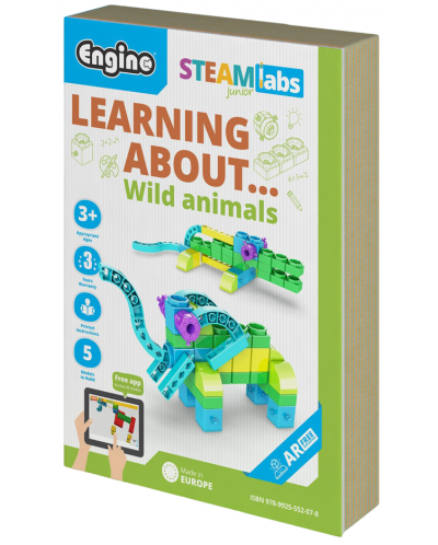 Κατασκευαστής Engino Steamlabs Junior - Μάθετε για τα άγρια ​​ζώα - 1