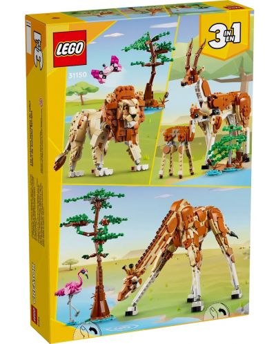 Κατασκευαστής LEGO Creator 3 σε 1 -Ζώα σαφάρι (31150) - 10