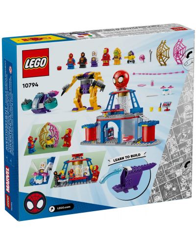 Κατασκευαστής LEGO Marvel - Team Spidey Web Spinner Headquarters (10794) - 7