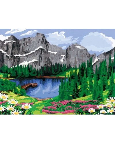 Σετ ζωγραφικής με αριθμούς   Ravensburger CreArt -Θέα στο βουνό - 2