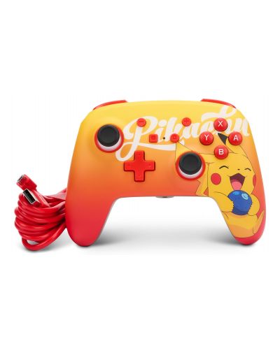 Controller PowerA - Enhanced,ενσύρματο, για  Nintendo Switch, Pokemon: Oran Berry Pikachu - 6