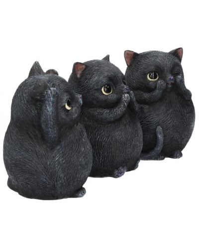 Σετ αγαλματίδια Nemesis Now Adult: Humor - Three Wise Fat Cats, 8 cm - 6