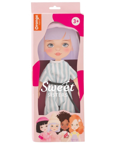 Σετ ρούχων κούκλας Orange Toys Sweet Sisters - ГΡιγέ ολόσωμη φόρμα - 1