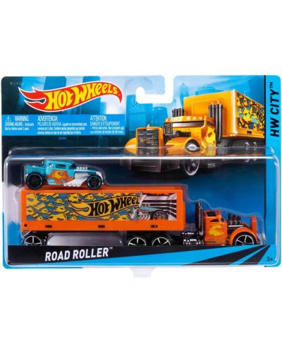 Σετ Mattel Hot Wheels Super Rigs - Φορτηγό και αυτοκίνητο. ποικιλία - 3