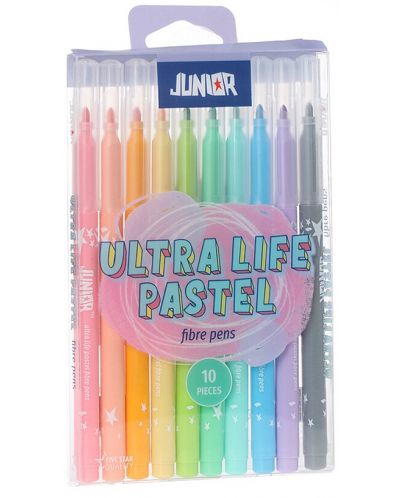 Σετ μαρκαδόρους   Junior - Ultra life, 10 παστέλ χρώματα - 1