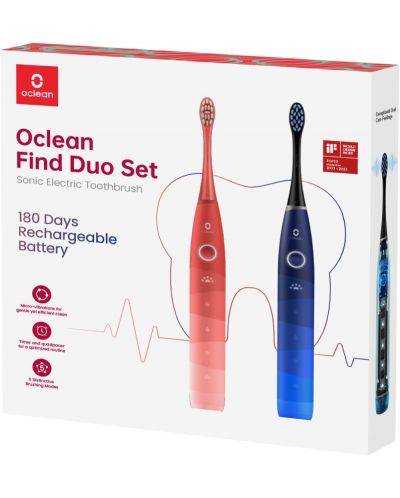 Σετ Oclean - Find Duo, κόκκινο/μπλε - 4