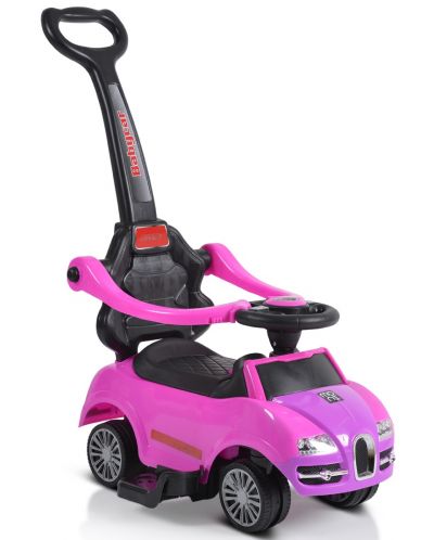 Αυτοκίνητο με λαβή Moni - Rider, ροζ - 1