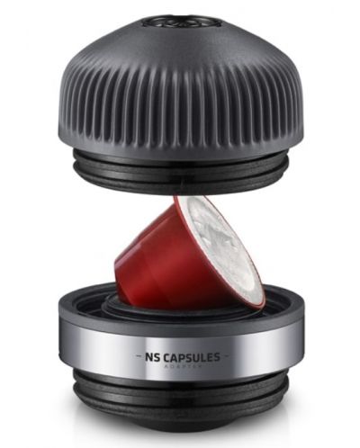 Σετ Wacaco - Nanopresso Classic + προσαρμογέα για Nespresso κάψουλες, μαύρο - 2