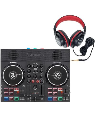 Σετ για DJ Numark - Party Mix Live HF175,μαύρο/κόκκινο - 2