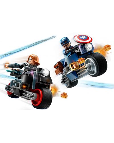 Κατασκευαστής LEGO Marvel Super Heroes - Μοτοσικλέτες Captain America και Black Widow (76260) - 4