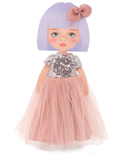 Σετ ρούχων κούκλας Orange Toys Sweet Sisters - Ροζ φόρεμα με πούλιες - 2
