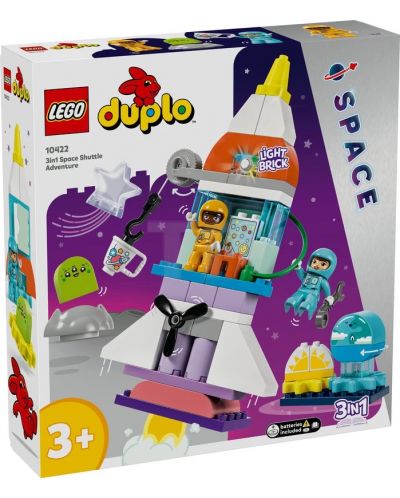 Κατασκευαστής LEGO Duplo 3 σε 1- Περιπέτειες του Διαστημικού Λεωφορείου (10422) - 1