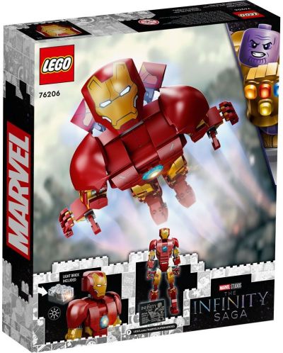Κατασκευαστής Lego Marvel - Avengers Classic, The Iron Man (76206) - 4