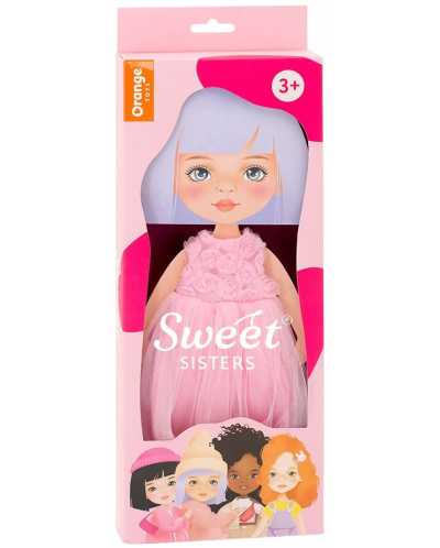 Σετ ρούχων κούκλας Orange Toys Sweet Sisters - Ροζ φόρεμα με τριαντάφυλλα - 1