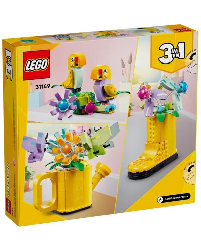 Κατασκευαστής LEGO Creator 3 σε 1- Λουλούδια σε ποτιστήρι (31149) - 10