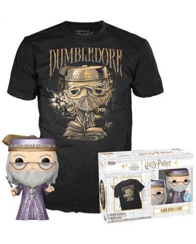 Σετ Funko POP! Collector's Box: Movies - Harry Potter - Dumbledore with Wand (Metallic) (Special Edition) - 1