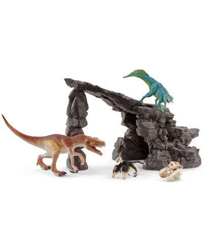 Σετ Schleich Dinosaurs - Δεινόσαυροι με σπηλιά - 1
