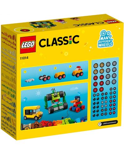 Κατασκευαστής Lego Classic - Τούβλα και τροχοί (11014) - 2