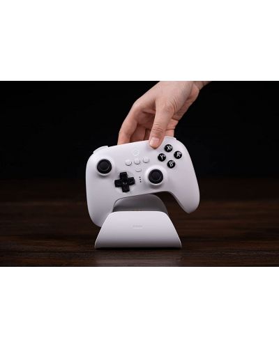 Χειριστήριο 8BitDo - Ultimate Bluetooth & 2.4g Controller with Charging Dock, για Nintendo Switch/PC, White - 6