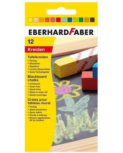 Σετ κιμωλίες Eberhard Faber - 12 χρώματα - 1