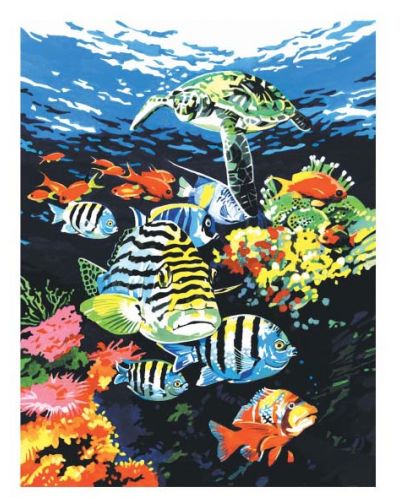 Σετ ζωγραφικής με ακρυλικά χρώματα  Royal - Βάθη ωκεανών, 23 х 30 cm - 1