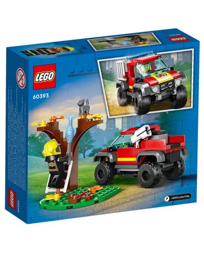 Κατασκευαστής  LEGO City -Πυροσβεστικό όχημα 4x4 (60393) - 2
