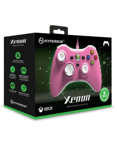 Χειριστήριο Hyperkin - Xenon,ενσύρματο, ροζ (Xbox One/Series X/S/PC) - 5