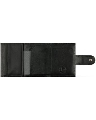 Δερμάτινη θήκη πιστωτικής κάρτας Bugatti Smart - Croco, RFID Προστασία , μαύρο - 4