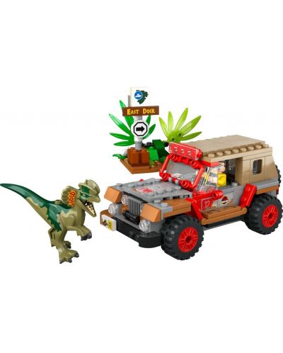 Κατασκευαστής LEGO Jurassic World - Ενέδρα Διλοφώσαυρου (76958) - 3