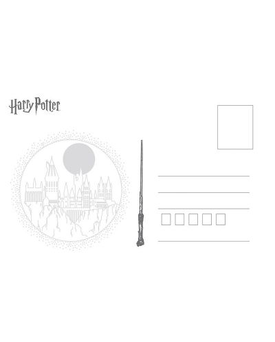 Σετ καρτ ποστάλ ABYstyle Movies: Harry Potter - Houses, 5 τεμάχια - 2