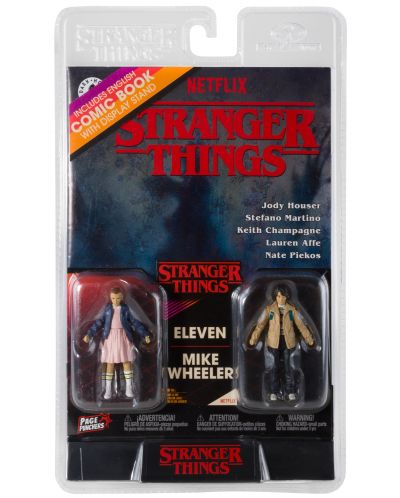 Σετ φιγούρες δράσης McFarlane Television: Stranger Things - Eleven and Mike Wheeler, 8 cm - 10