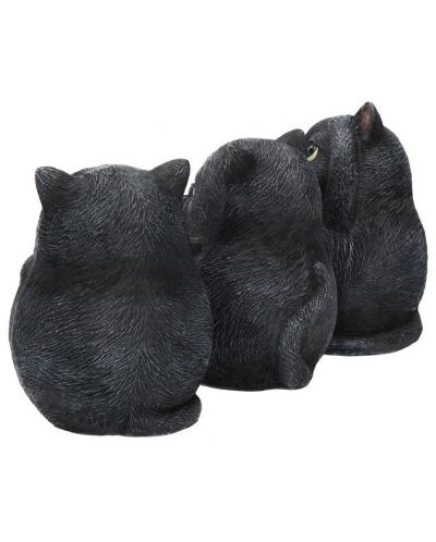 Σετ αγαλματίδια Nemesis Now Adult: Humor - Three Wise Fat Cats, 8 cm - 3