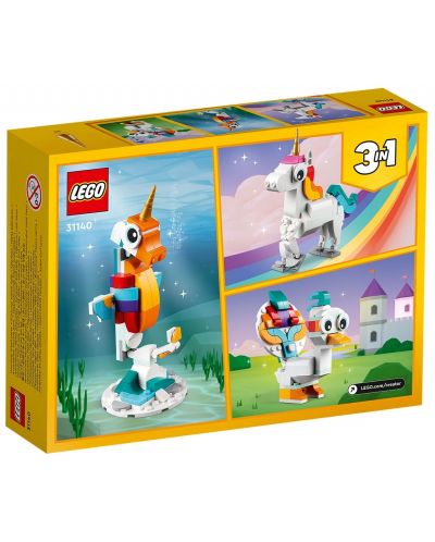 Κατασκευαστής 3 σε 1 LEGO Creator -Μαγικός μονόκερος (31140) - 10