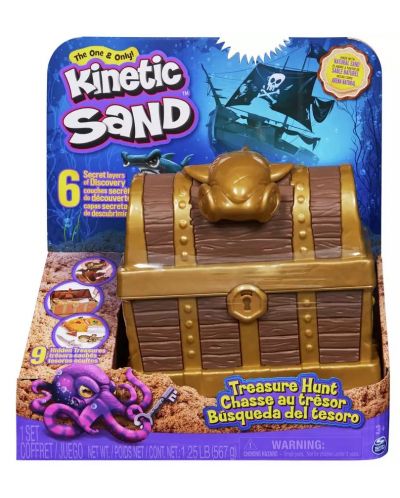 Σετ pin Master Kinetic Sand - Κυνήγι θησαυρού - 1