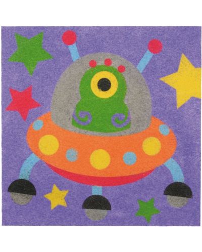 Σετ για ζωγραφική με χρωματιστή άμμο Andreu toys - Διάστημα - 4