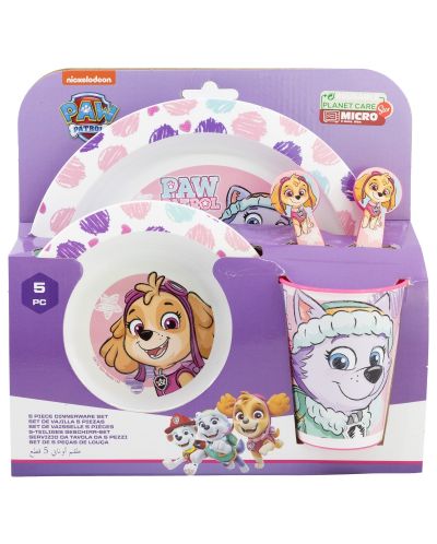 Σετ φαγητού  Stor - Micro, Paw Patrol Girl Sketch Essence, 5 τεμαχίων  - 2