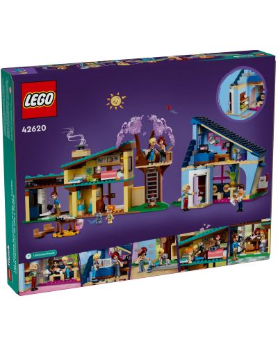 Κατασκευαστής LEGO Friends - Τα σπίτια της οικογένειας Ollie και Paisley(42620) - 9