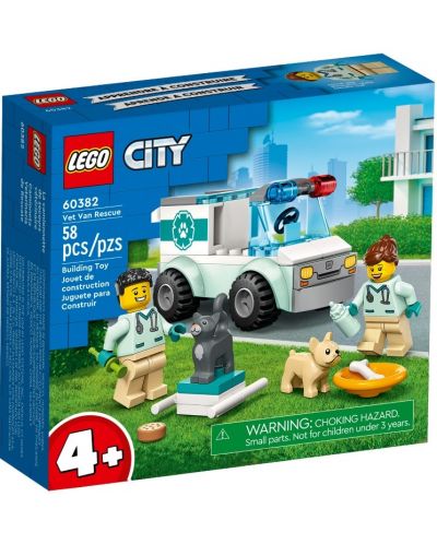 Κατασκευαστής LEGO City -Διάσωση με κτηνιατρικό λεωφορείο (60382) - 1