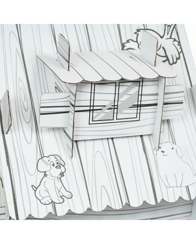 Παιδικό σετ GОТ - Δασικό σπίτι με ζώα για συναρμολόγηση και χρώμα - 6